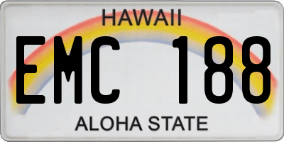 HI license plate EMC188