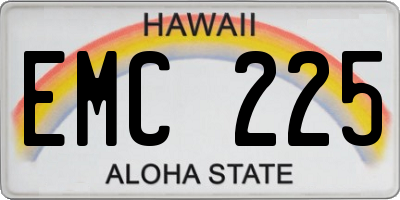 HI license plate EMC225
