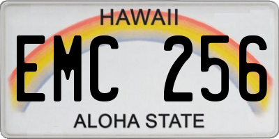 HI license plate EMC256