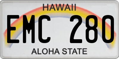 HI license plate EMC280