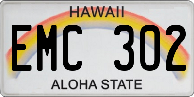 HI license plate EMC302