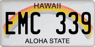 HI license plate EMC339