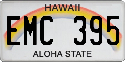 HI license plate EMC395