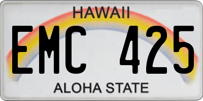 HI license plate EMC425