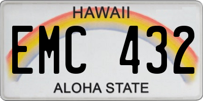 HI license plate EMC432