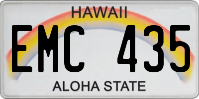 HI license plate EMC435