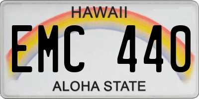 HI license plate EMC440