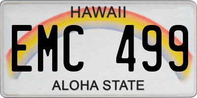HI license plate EMC499
