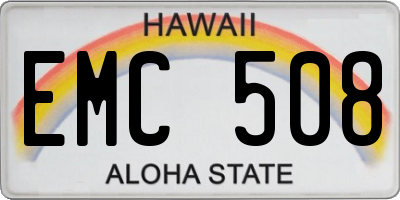 HI license plate EMC508