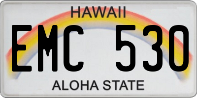 HI license plate EMC530