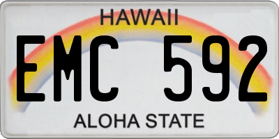 HI license plate EMC592
