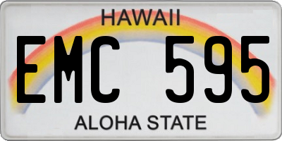 HI license plate EMC595