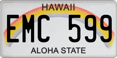 HI license plate EMC599