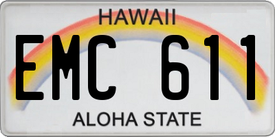 HI license plate EMC611