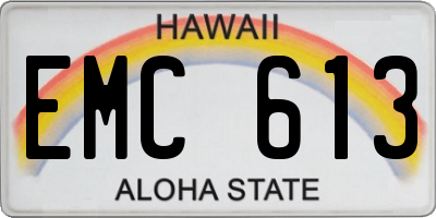 HI license plate EMC613