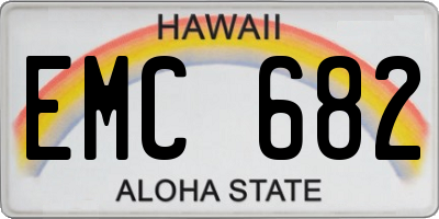HI license plate EMC682