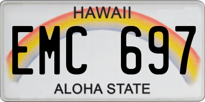 HI license plate EMC697