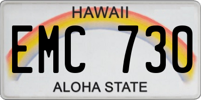 HI license plate EMC730