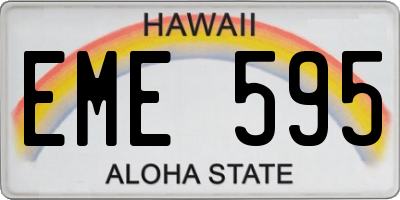 HI license plate EME595