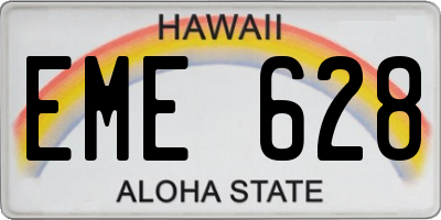 HI license plate EME628