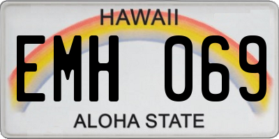 HI license plate EMH069
