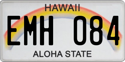 HI license plate EMH084