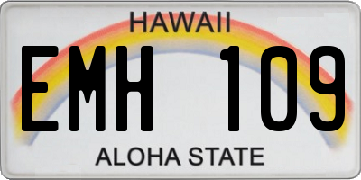HI license plate EMH109