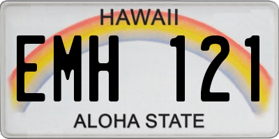 HI license plate EMH121