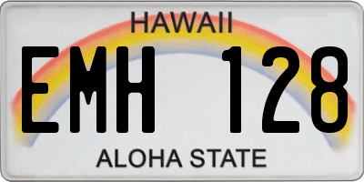 HI license plate EMH128