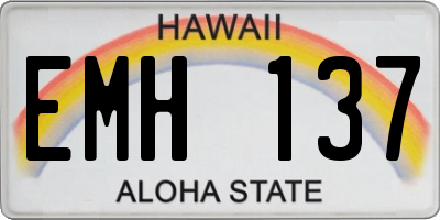 HI license plate EMH137