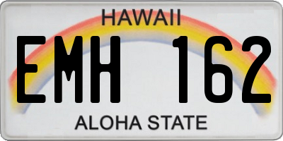 HI license plate EMH162