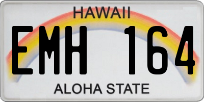 HI license plate EMH164