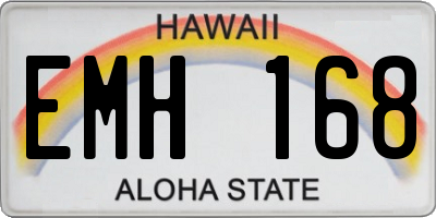HI license plate EMH168