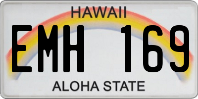 HI license plate EMH169