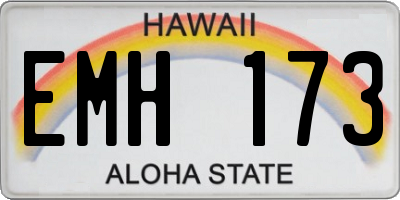 HI license plate EMH173