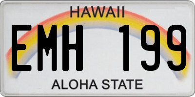 HI license plate EMH199