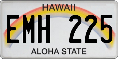 HI license plate EMH225