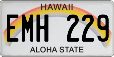 HI license plate EMH229