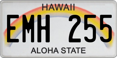 HI license plate EMH255