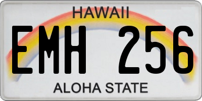 HI license plate EMH256