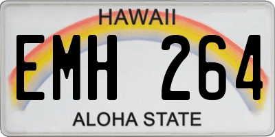 HI license plate EMH264