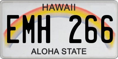 HI license plate EMH266