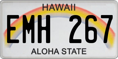 HI license plate EMH267