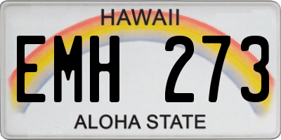 HI license plate EMH273