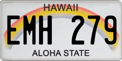 HI license plate EMH279