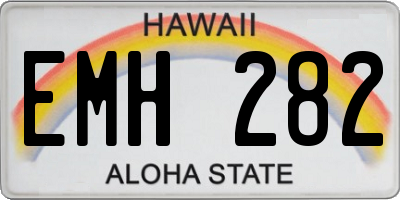HI license plate EMH282