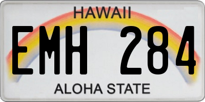 HI license plate EMH284