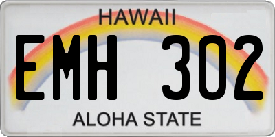 HI license plate EMH302