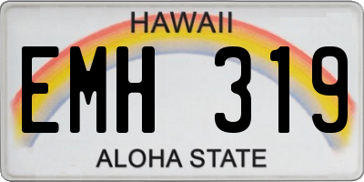 HI license plate EMH319