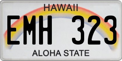 HI license plate EMH323